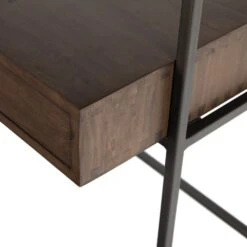 Troy Modular Wall Desk With 1 Bookcase - Auburn Poplar -France and So Furniture 228709 001 DET 5