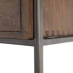 Troy Modular Wall Desk With 1 Bookcase - Auburn Poplar -France and So Furniture 228709 001 DET 6