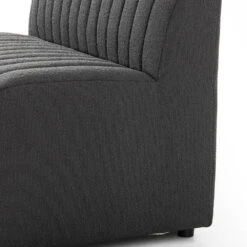 Make Your Own: Alexander Dining Banquette - Chair + A Half - Fiqa Boucle Charcoal -France and So Furniture 228857 003 DET 3