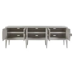Elixer Long Media Console - Gray -France and So Furniture 2289 908 STR OPEN