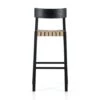 Harley Bar Stool - Almond Leather Blend