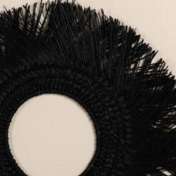 Avi Framed Seagrass Object - Black 1.5 Maple -France and So Furniture 229913 001 DET 2