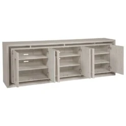 Mar Monte Long Media Console - Taupe -France and So Furniture 2300 908 PER OPEN