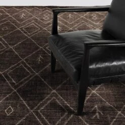 Nadir Moroccan Hand Knotted Rug - 10X14' - Espresso -France and So Furniture 230615 015 GRP 1