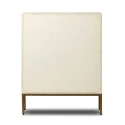 Cressida Bar Cabinet - Ivory Painted Linen -France and So Furniture 230794 003 BCK 1