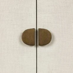 Cressida Bar Cabinet - Ivory Painted Linen -France and So Furniture 230794 003 DET 3