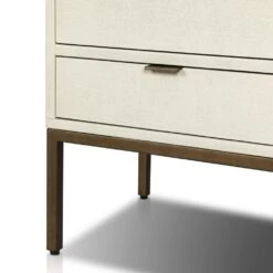 Cressida Bar Cabinet - Ivory Painted Linen -France and So Furniture 230794 003 DET 6