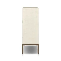 Cressida Bar Cabinet - Ivory Painted Linen -France and So Furniture 230794 003 SID 1