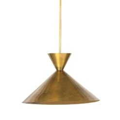 Vincent Large Pendant - Burnt Brass