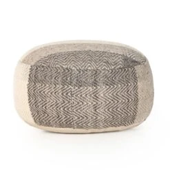 Langley Floor Cushion - Brown, Cream -France and So Furniture 231401 001 BCK 1