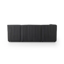 Alexander Dining Banquette, L-Shape - 91.5" - Fiqa Boucle Charcoal -France and So Furniture 231700 003 BCK 1