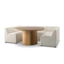 Alexander Dining Banquette, U Shape - Capri Oatmeal -France and So Furniture 231701 001 PRM 2