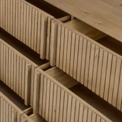 Leo 6 Drawer Dresser - Rustic Light Natural Oak -France and So Furniture 231733 004 DET 7