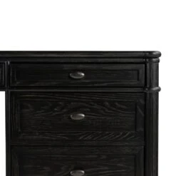 Rhett Executive Desk - Distressed Black -France and So Furniture 231890 002 DET 1