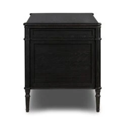 Rhett Executive Desk - Distressed Black -France and So Furniture 231890 002 SID 1