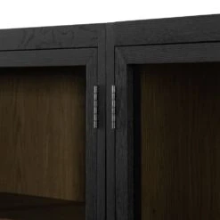 Veneto Double Cabinet - Drifted Matte Black -France and So Furniture 232216 001 DET 10