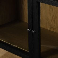 Veneto Double Cabinet - Drifted Matte Black -France and So Furniture 232216 001 DET 9