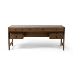 Seraphine Desk - Dark Toasted Oak