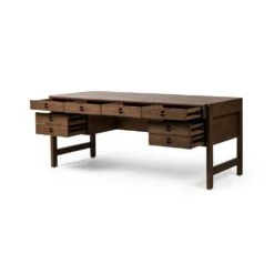 Seraphine Desk - Dark Toasted Oak -France and So Furniture 232732 004 OPN 1