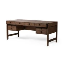 Seraphine Desk - Dark Toasted Oak -France and So Furniture 232732 004 PRM 1 92415915 225f 4752 97dc 73ae6c61c190
