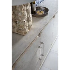 Baronet Media Console - Antiqued White -France and So Furniture 2330 907 DET