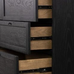 Veneto 9 Drawer Dresser - Drifted Matte Black -France and So Furniture 233091 001 DET 7