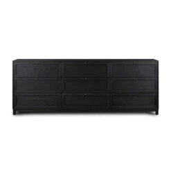 Veneto 9 Drawer Dresser - Drifted Matte Black
