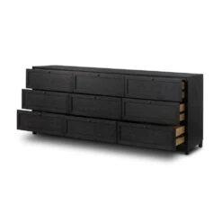 Veneto 9 Drawer Dresser - Drifted Matte Black -France and So Furniture 233091 001 OPN 1 54267122 55fd 4c71 a315 0ba5498832f1