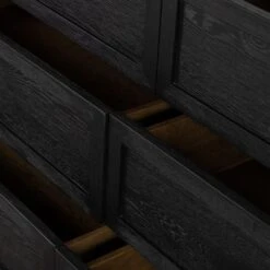 Veneto 6 Drawer Dresser - Drifted Matte Black -France and So Furniture 233092 001 DET 6
