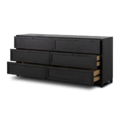 Veneto 6 Drawer Dresser - Drifted Matte Black -France and So Furniture 233092 001 OPN 1 af849d27 c9ed 4347 ad7b eccda0b41c97