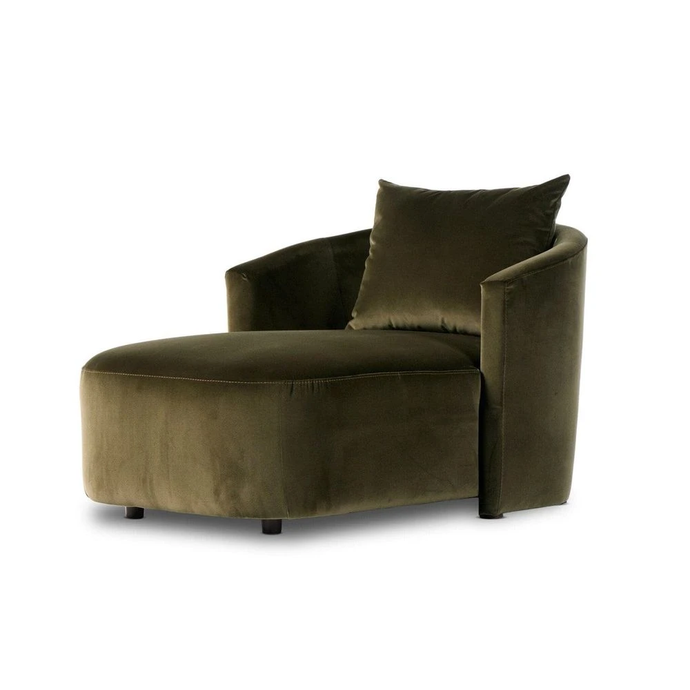 Ellara Chaise Lounge - Surrey Olive 1 Ellara Chaise Lounge - Surrey Olive