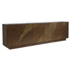 Contango Long Media Console - Dark Brown