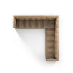 Alexander Channel Tufted 3-Piece Corner Sectional - Palermo Drift Leather - 126" -France and So Furniture 234068 005 TOP 1 894a9b67 f13c 454d bfe3 d8817e83fac1