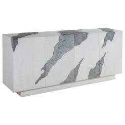 Contango White Media Console - Ivory