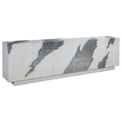 Contango White Long Media Console - Ivory