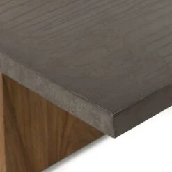 Ace Pong Table - Natural Brown Oyster Guanacaste -France and So Furniture 234228 002 DET 5