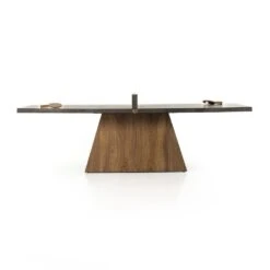 Ace Pong Table - Natural Brown Oyster Guanacaste -France and So Furniture 234228 002 FRT 1