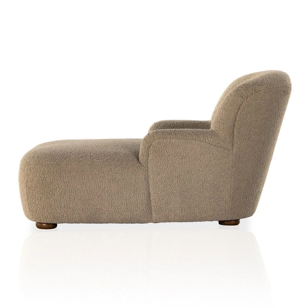 Haviland Chaise Lounge - Sheepskin Camel 1 Haviland Chaise Lounge - Sheepskin Camel