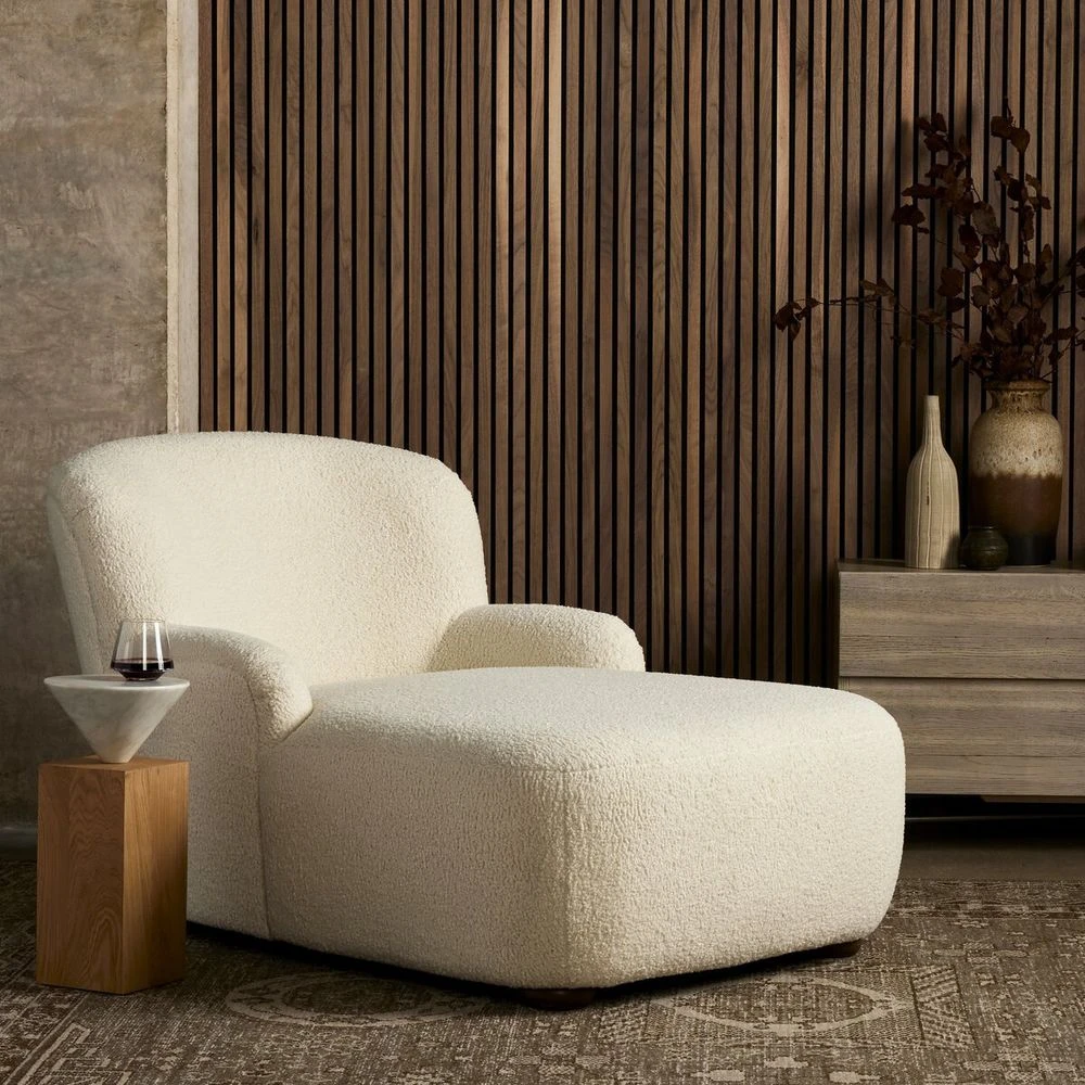 Haviland Chaise Lounge - Sheepskin Natural 2 Haviland Chaise Lounge - Sheepskin Natural - Image 2