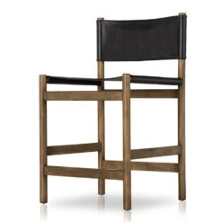 Lena Bar + Counter Stool - Bar - Sonoma Black W/ Solid Parawood -France and So Furniture 234768 007 DET 6