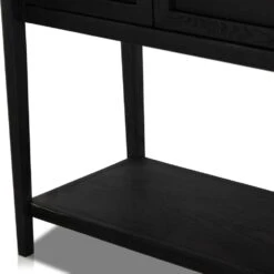 Benson Bar Cabinet - Drifted Matte Black -France and So Furniture 234848 001 DET 4