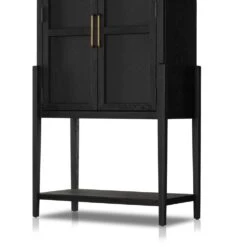 Benson Bar Cabinet - Drifted Matte Black -France and So Furniture 234848 001 DET 7
