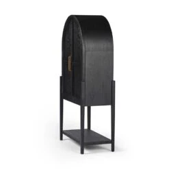 Benson Bar Cabinet - Drifted Matte Black -France and So Furniture 234848 001 PRM 2