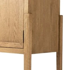 Benson Bar Cabinet - Drifted Oak Solid -France and So Furniture 234848 002 DET 4