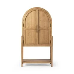 Benson Bar Cabinet - Drifted Oak Solid