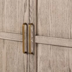 Benson Bar Cabinet - Rustic White Veneer -France and So Furniture 234848 004 DET 3