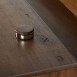 Sylvestra Shuffleboard Table - Carbonized Black - Black, Grey, Brown -France and So Furniture 235088 001 DET 4