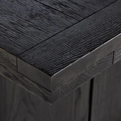 Harvey Dining Table - Worn Black Oak -France and So Furniture 235116 003 DET 7