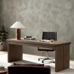 Harvey Desk - Worn Oak Veneer -France and So Furniture 235179 002 ESS 1