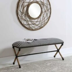 Braddock Striped Bench -France and So Furniture 23527 3